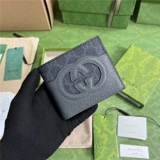 [GUCCI-구찌] 컷아웃 인터로킹 G 반지갑