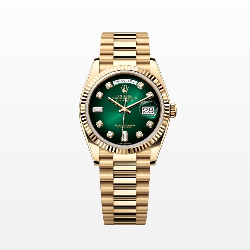 [ROLEX-롤렉스] day date -데이데이트 36mm 그린 옴브레 다이얼