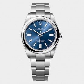 [ROLEX-롤렉스] oyster -오이스터 퍼페츄얼 41MM 브라이트 블루