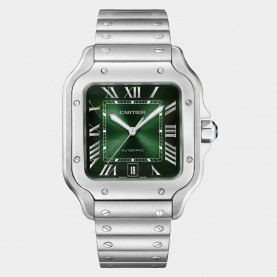 [CARTIER-까르띠에] santos -산토스 그린 다이얼 39.8MM