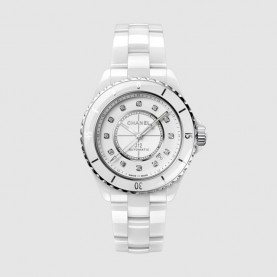[CHANEL-샤넬] [j12] 칼리버 38mm 화이트 세라믹 스틸  오토매틱