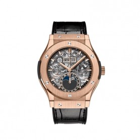 [HUBLOT-위블로] 에어로퓨전 문페이즈 킹 골드 42mm 사파이어 다이얼 오토매틱