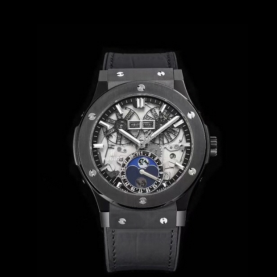 [HUBLOT-위블로] 에어로퓨전 문페이즈 블랙 매직 42mm 사파이어 다이얼 오토매틱