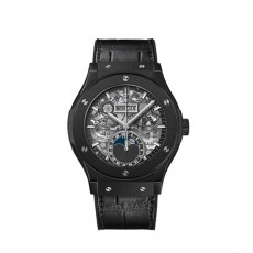 [HUBLOT-위블로] 에어로퓨전 문페이즈 블랙 매직 42mm 사파이어 다이얼 오토매틱