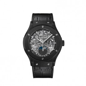 [HUBLOT-위블로] 에어로퓨전 문페이즈 블랙 매직 42mm 사파이어 다이얼 오토매틱