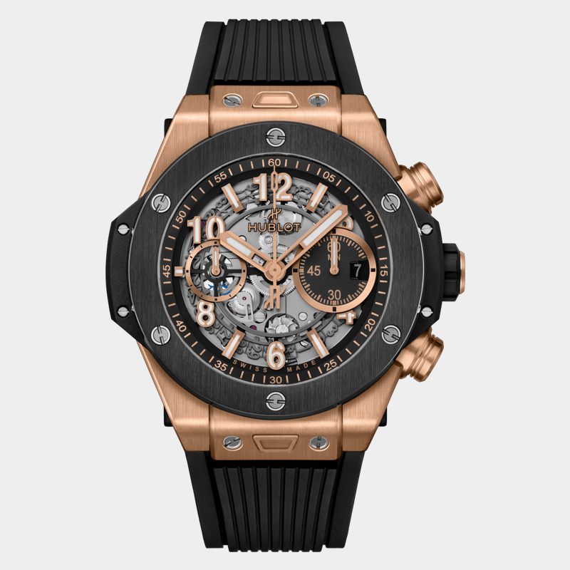 [HUBLOT-위블로]big bang -빅뱅 유니코 킹 골드 세라믹 45MM 오토매틱