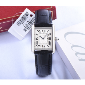 [CARTIER-까르띠에]  tank - 탱크  41mm 쿼츠