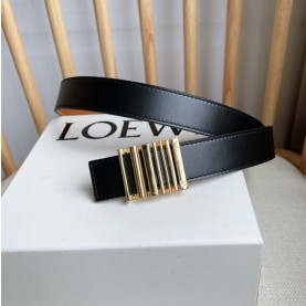 [LOEWE-로에베]  클래식 소가죽 기하학 벨트