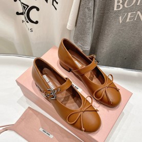 미우미우 MIUMIU 여성 플랫