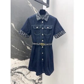 디올 DIOR 여성 데님 원피스