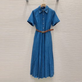 미우미우 MIUMIU 여성 데님 원피스