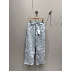 펜디 FENDI 여성 데님 팬츠