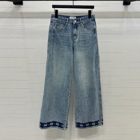 샤넬 CHANEL 여성 데님 팬츠