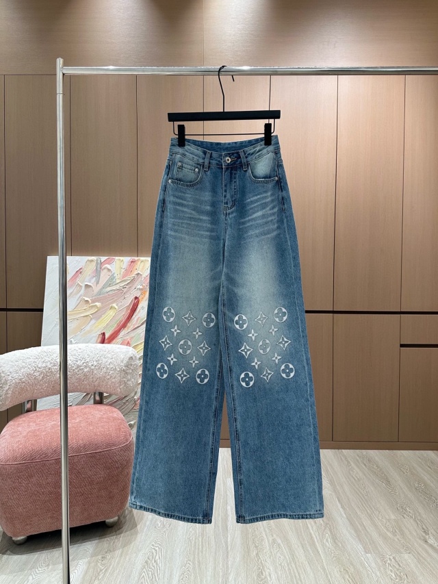 루이비통 LV 여성 데님 팬츠