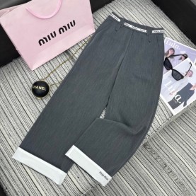 미우미우 MIUMIU 여성 팬츠