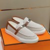 에르메스 HERMES 남성 게임 레더 스니커즈