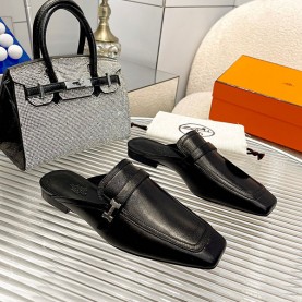 에르메스 HERMES 여성 뮬 슬리퍼