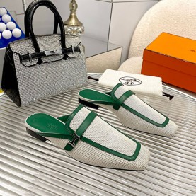 에르메스 HERMES 여성 뮬 슬리퍼