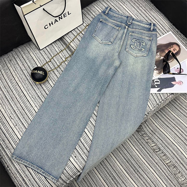 샤넬 CHANEL 여성 데님 팬츠