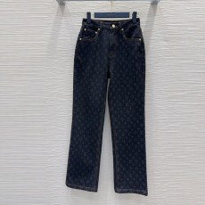 루이비통 LV 여성 데님 팬츠