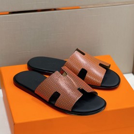 에르메스 HERMES 남성 이즈미르 오란 슬리퍼