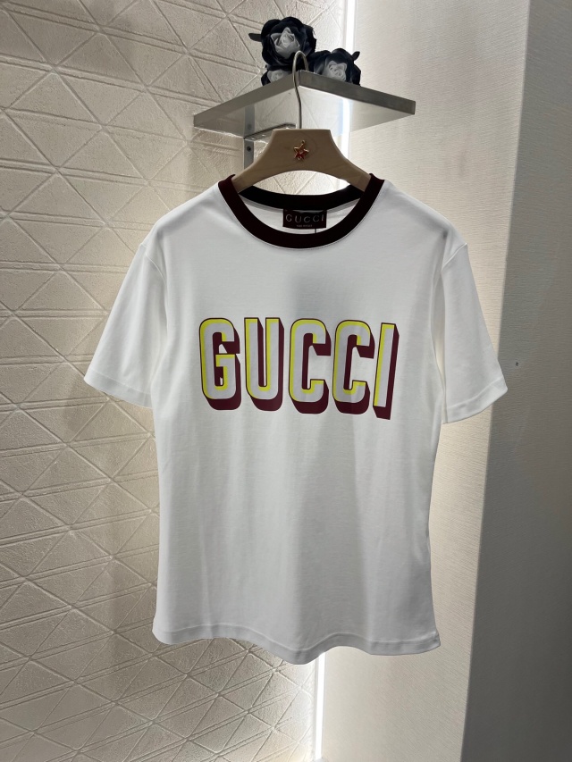 구찌 GUCCI 여성 라운드 반팔