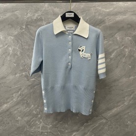 톰브라운 THOMBROWNE 여성 폴로 반팔