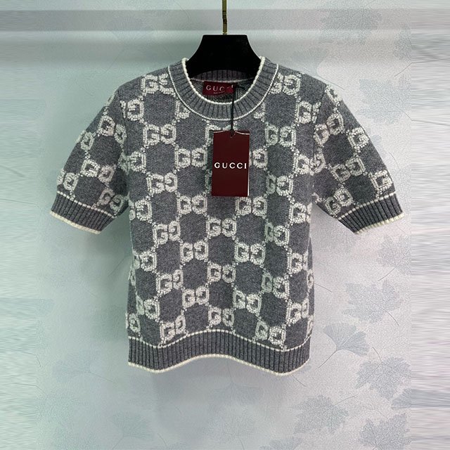 구찌 GUCCI 여성 니트 반팔