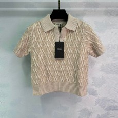펜디 FENDI 여성 니트 반팔