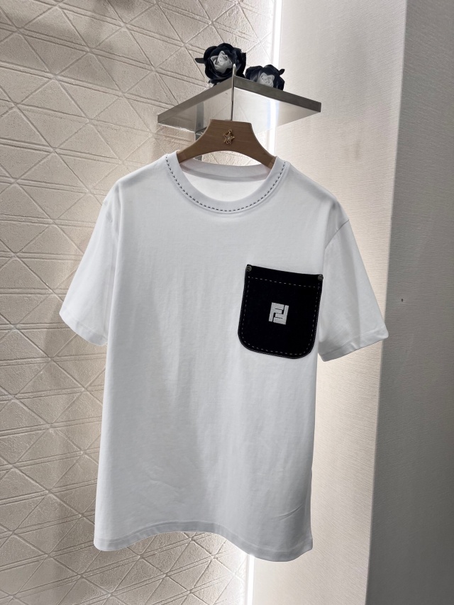 펜디 FENDI 여성 라운드 반팔