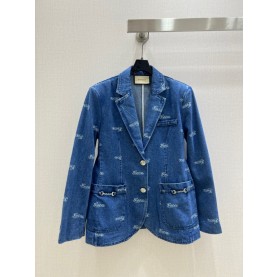 구찌 GUCCI 여성 데님 자켓