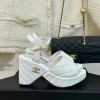 샤넬 CHANEL 여성 플렛폼 샌들