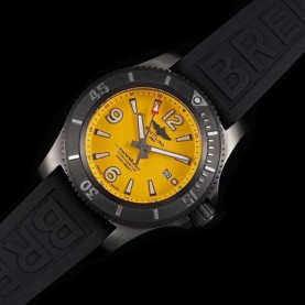 [BREITLING-브라이틀링] 슈퍼오션 옐로우 러버밴드 46mm