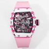 [Richard Mille-리차드밀]  RM 38-02 41mm 투르비용 부바 왓슨 화이트 핑크 카본 케이스 블랙 포인트
