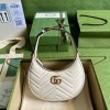 [GUCCI-구찌] GG 마몽 하프문 쉐입 미니백