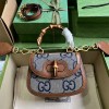 [GUCCI-구찌] 뱀부 점보 GG 스몰 탑핸들백