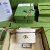 [GUCCI-구찌] GG 마몽 마틀라세 탑핸들 미니백