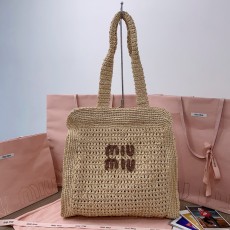 [MIUMIU-미우미우] 패브릭 토트백