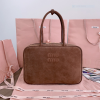 [MIUMIU-미우미우] 스웨이드 탑핸들백