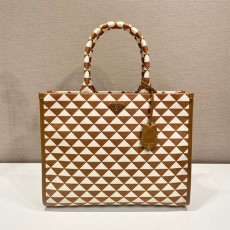 [PRADA-프라다] 자카드 라지 토트백