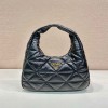 [PRADA-프라다] 탑스티치 나파 호보백 라지