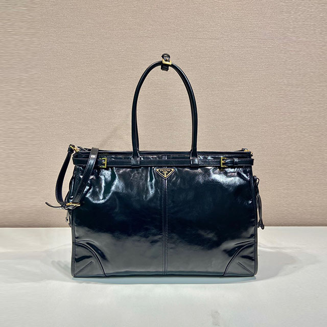 [PRADA-프라다] 라지 가죽 핸드백