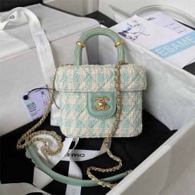[CHANEL-샤넬] 트위드 메탈 크로스백