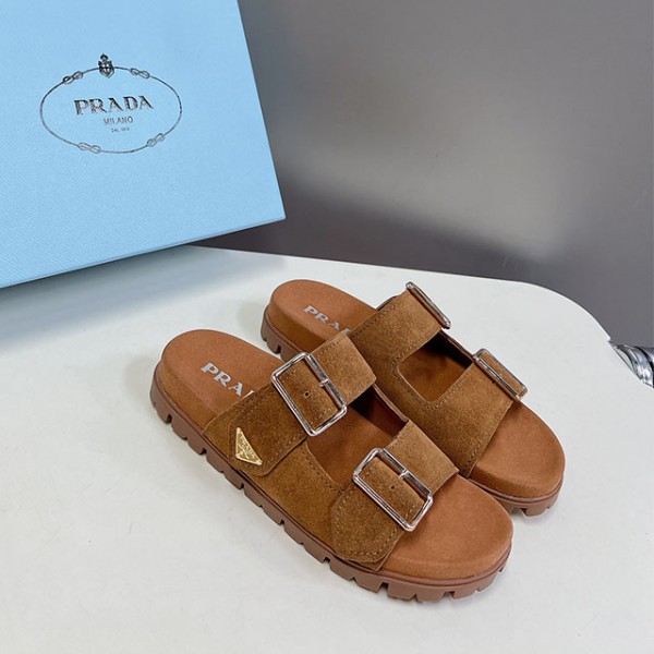 프라다 PRADA 여성 슬리퍼
