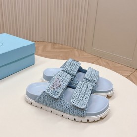 프라다 PRADA 여성 슬리퍼