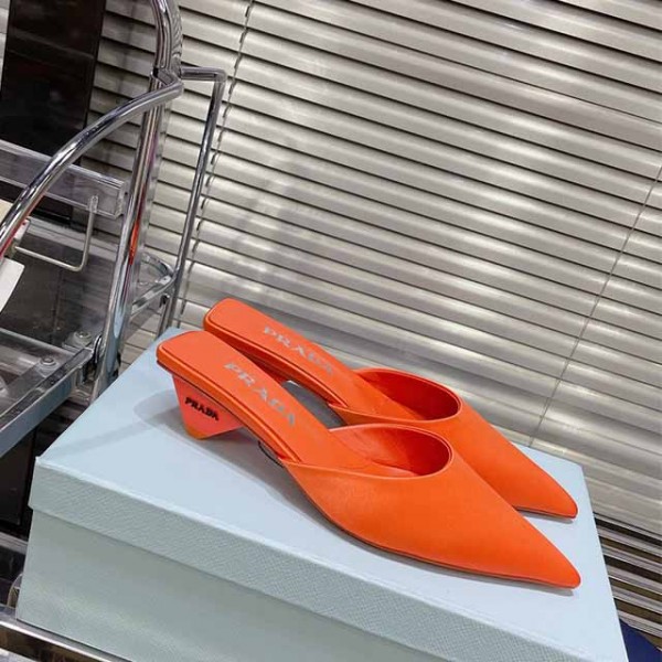 프라다 PRADA 여성 뮬