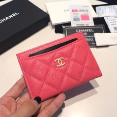 [CHANEL-샤넬] 캐비어 카드지갑
