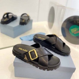 프라다 PRADA 여성 슬리퍼
