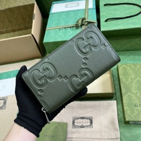 [GUCCI-구찌] 점보 GG 지퍼 장지갑