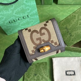 [GUCCI-구찌] 다이애나 점보 GG 카드지갑